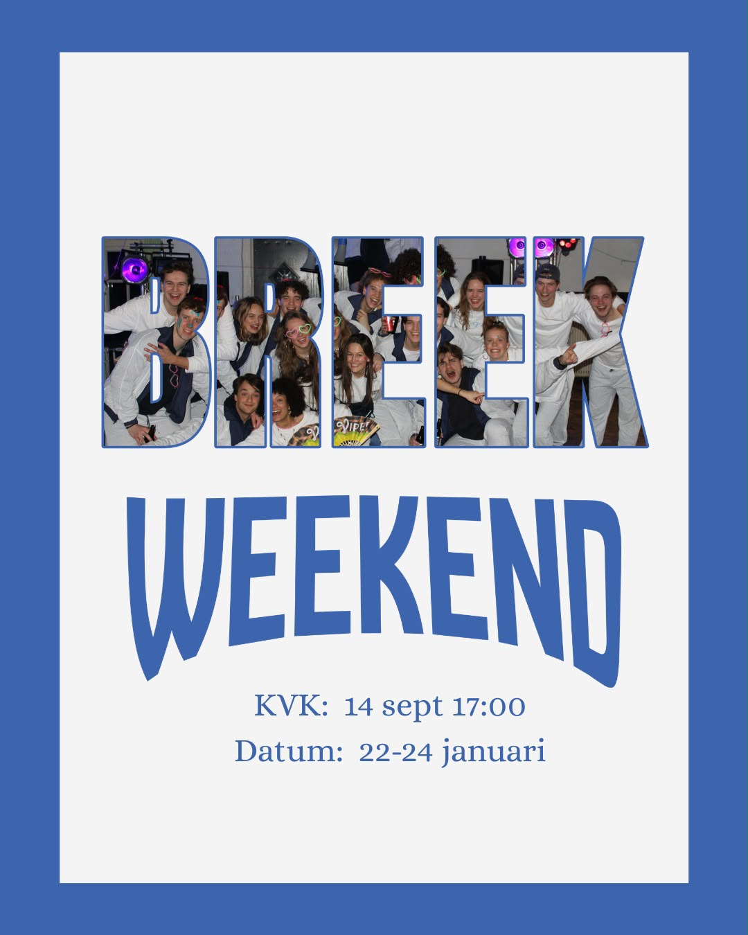 Extern: Breekweekend kaartverkoop